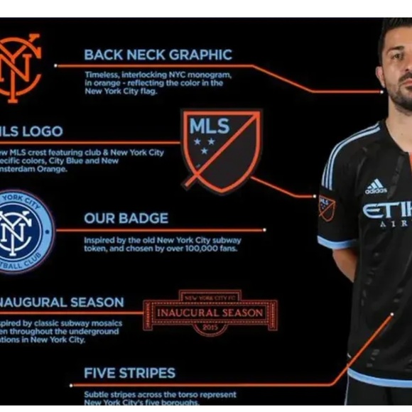 RARE NYCFC 2015 innagural season away jersey - Picture 4 of 12